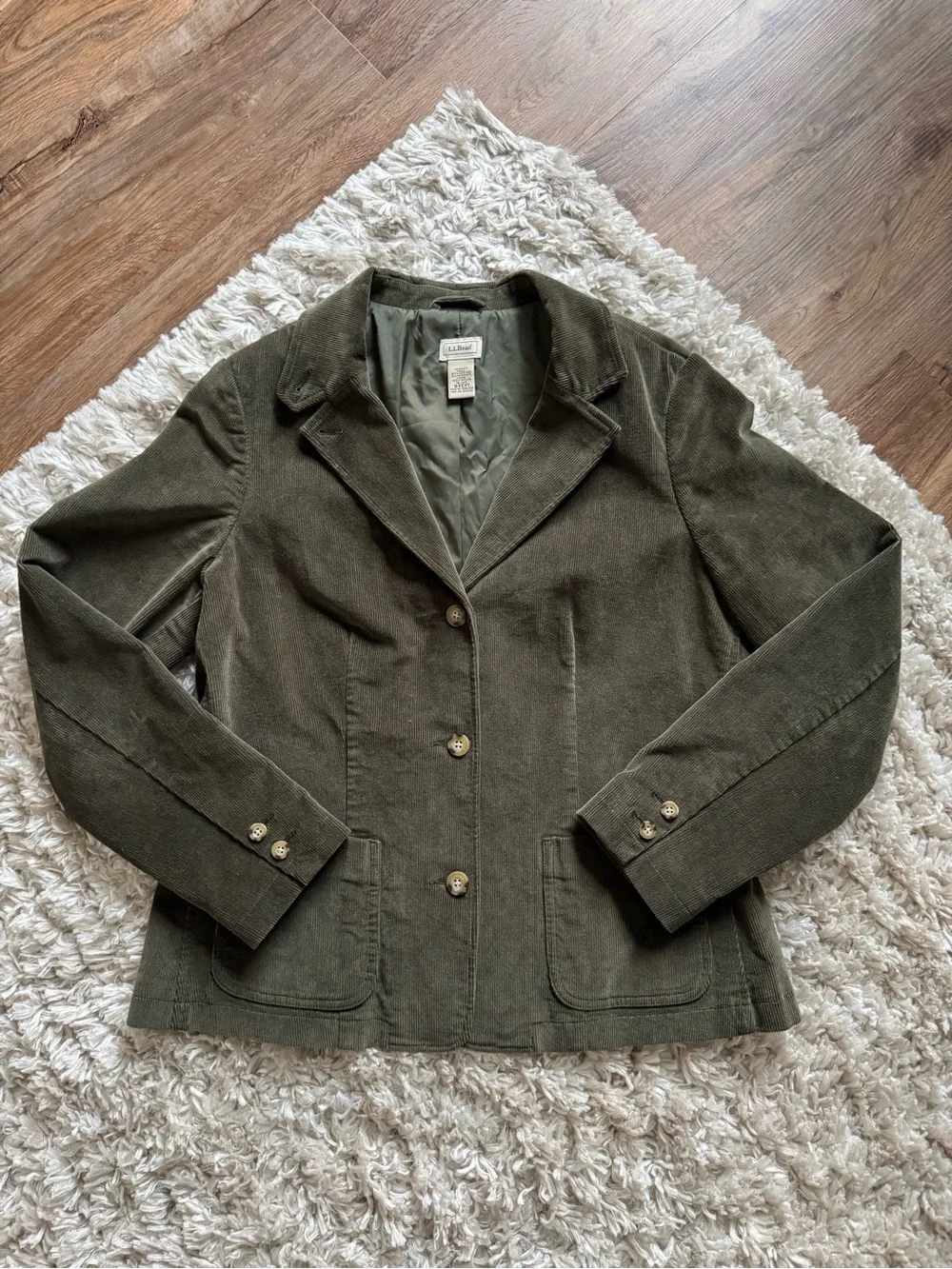 Vintage Corduroy L.L. Bean Blazer 3 Button Pockets